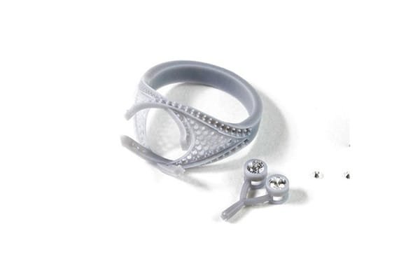 Figure 4® JEWEL MASTER GRY DLP 3d printing resin printing sla laser liquid jewellery 3d printing toys miniatures figurine cartoon 3d printing service 600