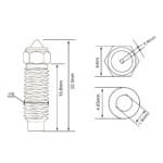 Elegoo Brass Nozzles for for Neptune 4 Max
