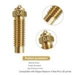 Elegoo Brass Nozzles for for Neptune 4 Max