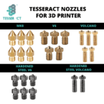 V6 Nozzles for 3D Printers (Brass / Hardened Steel)