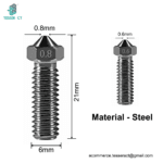 Volcano Nozzles for 3D Printer (Brass / Hardened Steel)