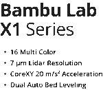 BAMBU LAB X1E FDM 3D PRINTER COMBO with AMS