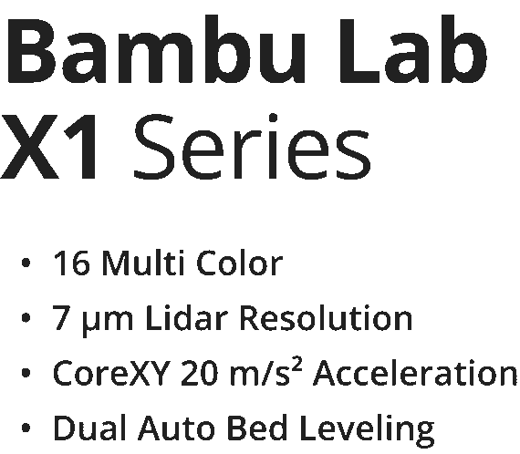 BAMBU LAB X1E FDM 3D PRINTER COMBO with AMS