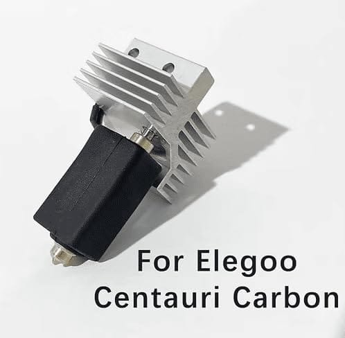 TESSERACT Upgrade Ceramic Hotend for Elegoo Centauri Carbon, Print Head Extruder Hot End with 0.4MM Hardened Steel Nozzle, 24V 60W Heating Element