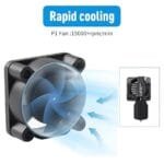 TESSERACT Hotend Cooling Fan compatible with Bambu Lab P1P P1S, Double Ball Bearing, 5V, 15000 RPM, 3D Printer Accessory