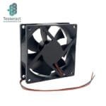 Tesseract 80x80 mm DC Brushless Cooling Fan for PC Case and CPU Cooler, 12V, Black