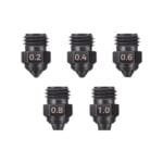 Tesseract Hardened Tool Steel High-Flow Extruder Nozzle Set for Sovol SV06 Plus, SV07, SV07 Plus, and T500 3D Printers, Wear-Resistant 1.75mm Printing Tips (0.2mm - 1.0mm)